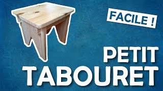 DIY Facile Un petit tabouret pour enfants – Menuiserie  Travail du bois [upl. by Waki]