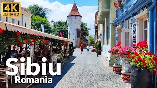 Walking Tour of Sibiu Old Town Romania 4K Ultra HD 60fps  Enchanting City Tour [upl. by Enylecoj214]