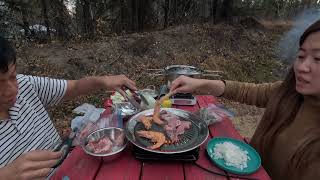 37 SUV Tent Camping  Campside BBQ  Life in the camp [upl. by Harahs]