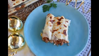 Canelones de Navidad con foie gras CANELONES DE SAN ESTEBAN [upl. by Llerot]