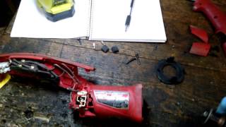 Milwaukee grinder Remove armature [upl. by Artie]