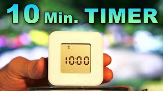 10 Minute Timer  ⏰ Beeping Alarm  No Music  Study Aid Focus Relaxation Cube Box Timers [upl. by Hurff]