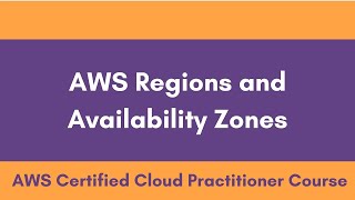 What are AWS Regions and Availability Zones  AWS Certified Cloud Practitioner Beginners  2020 [upl. by Ravi356]