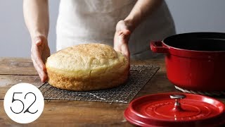 Alexandra Staffords NoKnead Peasant Bread  Genius Recipes [upl. by Adiazteb]