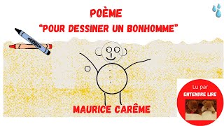 M CARÊME quotpour dessiner un bonhommequot POESIE [upl. by Anitsim682]