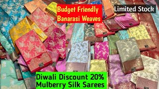 Festive Collection Sarees Discounted Price Semi Mulberry Katan Silk Sarees [upl. by Leshia809]