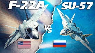 The Worlds Best 5th Generation Fighter  F22A Raptor Vs Su57  Digital Combat Simulator  DCS [upl. by Julita]