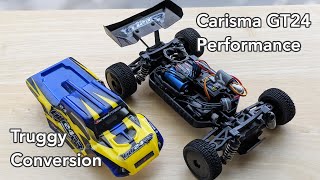 Carisma GT24GT24BGT24TR Upgraded Servo ESC Shocks and Suspension [upl. by Stagg]