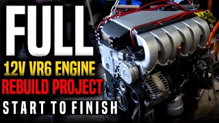 Rebuilding a 25 year old 12v VR6 Engine for a Swap [upl. by Ahseenyt]