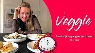 Vegetarisch 4gangen KERSTMENU in 2 uur [upl. by Foushee]