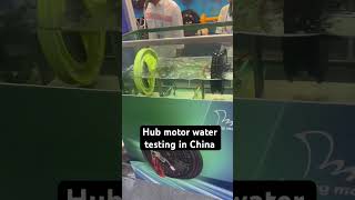 Scooty hub motor water testing in China electricvehicels motorwinding electric [upl. by Suoinuj]