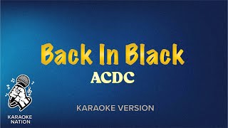 ACDC  Back In Black Karaoke Songs with Lyrics [upl. by Hickey]