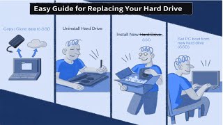 Replace Hard Drive with SSD  Move Windows 10 Boot Drive to SSD without Reinstalling It [upl. by Sykleb632]