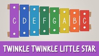 How to play Twinkle Twinkle Little Star on a Xylophone  Easy Songs  Tutorial [upl. by Jessy]