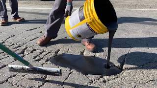 FastPatch Asphalt Alligatoring Crack Repair ACR Kit Demonstration [upl. by Wadlinger]