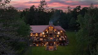 Touring the Rustic Lodge Overlooking a Secluded Waterfront [upl. by Niatsirhc816]