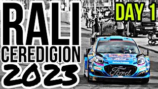 RALI CEREDIGION  Day 1 Highlights Flatout Action Mistakes FAST Closed road stages amp MORE [upl. by Adnoryt]