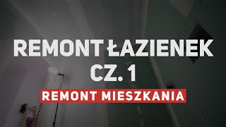 Remont łazienek  stelaże wc zabudowy przygotowanie pod płytki  RM 8 [upl. by Hashimoto]