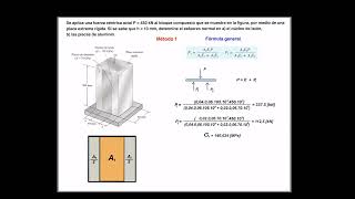 Ejercicio Nro 1  Fuerzas Axiales  2 Materiales [upl. by Camala]