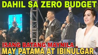 DAHIL SA ZERO BUDGET ISANG BATANG MAYNILA MAY PATAMA AT IBINULGAR [upl. by Rein]