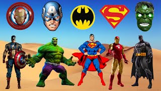 TEBAK GAMBAR TOP SUPER HERO AVENGERS  CAPTAIN AMERICA HULK SUPERMAN IRONMAN BATMAN [upl. by Dowski]