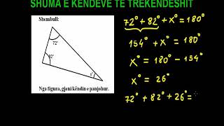 24 Matematika Klasa 7 Mesimi 24 Shuma e kendeve te trekendeshit [upl. by Alodi961]