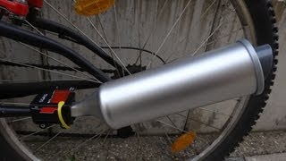 quotDER TURBOSPOKE AUSPUFF  Turbospoke Bicycle Exhaust Systemquot Test [upl. by Pearman]