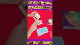 Third party k sath kya khush hey🤫😇Timeless all signs tarot reading hindi [upl. by Nonnah602]