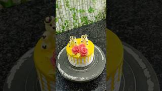 Teddy bear cake design shorts shortvideo ytshorts cakedesign [upl. by Llemar961]