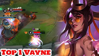 Wild Rift Vayne  Top 1 Vayne Gameplay Rank challnger [upl. by Nilo]