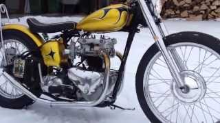 Triumph Pre Unit Custom Bobber [upl. by Sydelle]