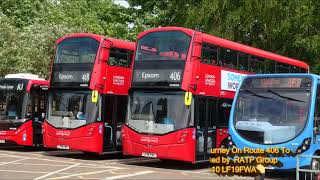 Full Journey On Route 406 VH45310 LF19FWA London bus Ride [upl. by Shafer172]