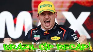 2024 F1 Brazil GP Quali and Race RECAP Highlights from BOTH Sessions Verstappen Rains Supreme [upl. by Fernyak20]