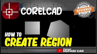 CorelCAD How To Create Region [upl. by Gatian318]