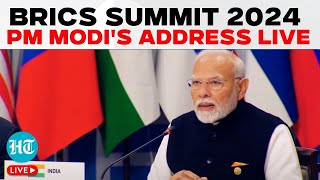 PM Modi BRICS Speech LIVE  PM Modis Address At BRICS Summit 2024 In Kazan Russia  Putin  XI [upl. by Arika]