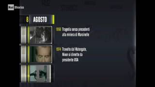 §2017RAIStoriaacCaddeoggi  08 AGOSTO  iL Giorno e La Storia  puntata 2017 [upl. by Aizti603]