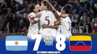 Argentina vs Venezuela  Highlights amp Penalty Shootout  Womens International Friendly 07042023 [upl. by Anairb]