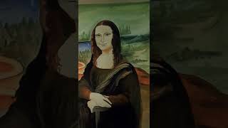 easy monalisa painting easy monalisa painting project artwork trending ytshorts subscribe 💕💕 [upl. by Etna196]