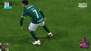 SÃO BERNARDO X PALMEIRAS  AO VIVO E COM IMAGENS  PES21 [upl. by Langston]