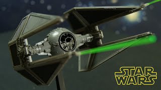 Bandai Star Wars Tie Interceptor Custom Painted 172 Scale Model Kit Review FOR SALE [upl. by Gaul]