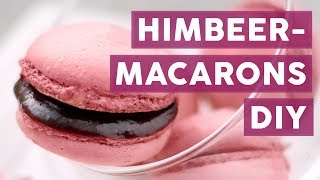 Pinke Versuchung Schnelles amp einfaches Rezept für Himbeer Macarons [upl. by Dorolice590]