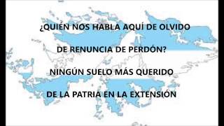 Marcha Las Malvinas con letra [upl. by Poole]