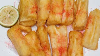 Crispy fried cassava recipe  Fried Mogo  Fried Yuka [upl. by Aneehta8]