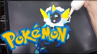 Pancake Art  Splish Splash Vaporeon [upl. by Tatiana]