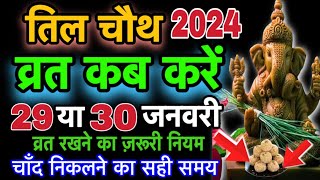 तिल चौथ का व्रत कब करें।Til Chauth 2024।तिल चौथ व्रत का नियम।Til chauth kab hai 2024 tilchauth2024 [upl. by Reld225]