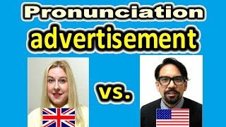 How to Pronounce ADVERTISEMENT in British and American English  ForB English Lesson [upl. by Aihsemot]