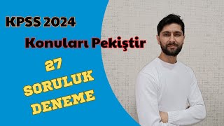 56 2024 KPSS  Yeni Deneme Sınavı  LisansÖnlisans  Ali Gürbüz [upl. by Thgiwd]