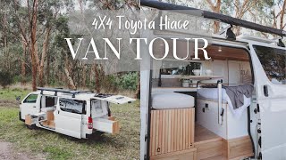 VAN TOUR 4X4 TOYOTA HIACE  Take a look inside our newest tiny home on wheels [upl. by Stoughton]