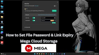 How to set Password and Expiry Date in Mega links Mega Cloud [upl. by Ahsirtap928]