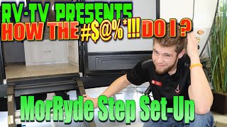 How to set up and adjust MorRyde entry steps on a Rockwood Geo Pro trailer How to RV videos [upl. by Jaime796]